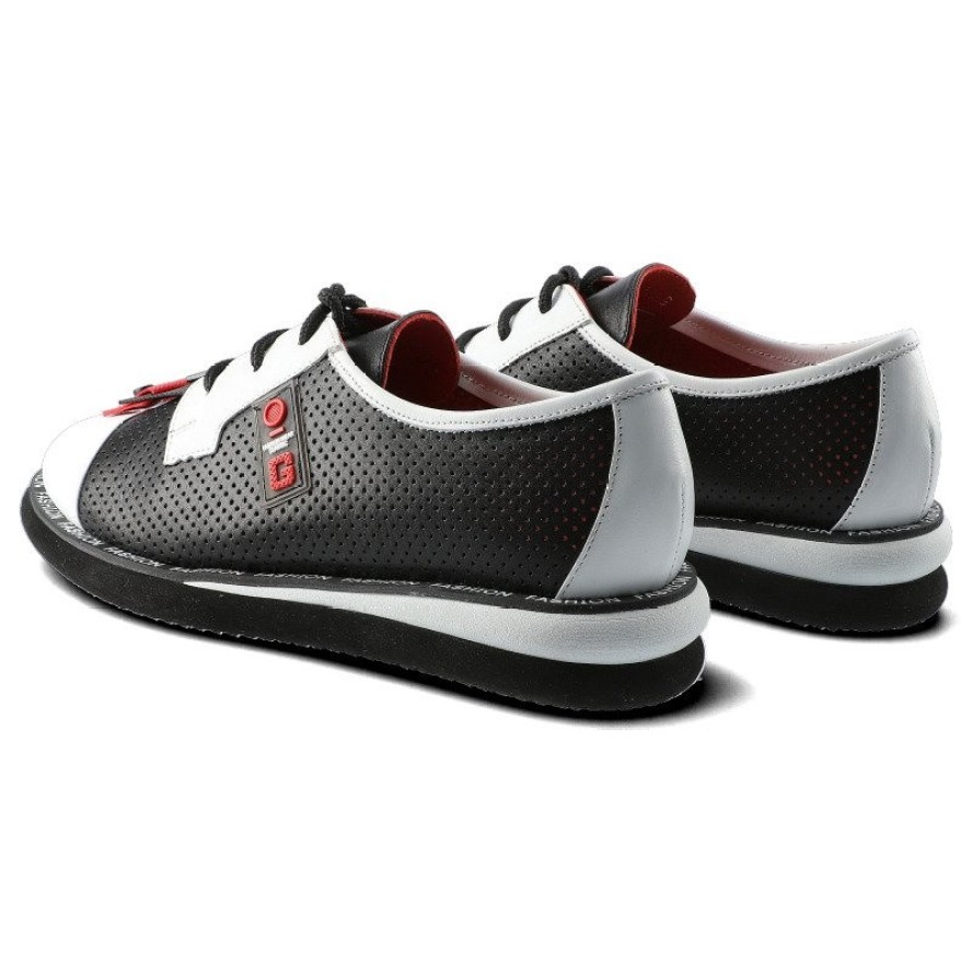 Czarne Półbuty Lanqier Damskie Modne Obuwie