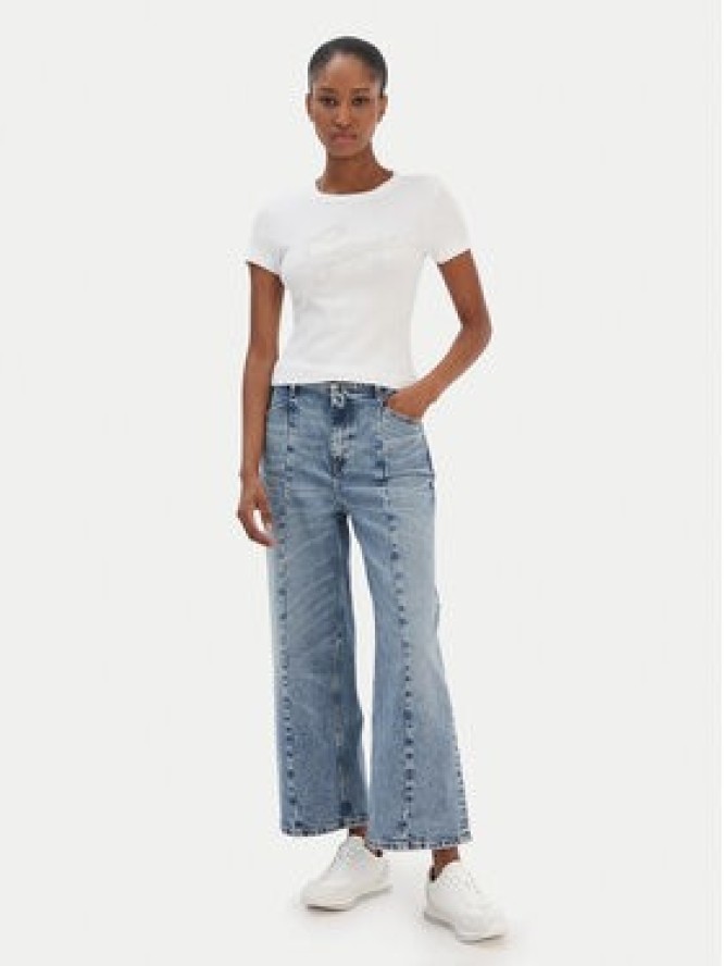 Guess Jeans Jeansy W6RA1H D5M4M Niebieski Wide Leg