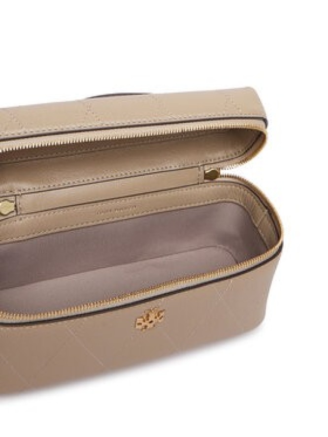 Tory Burch Torebka Charlie Quilted East-West Vanity Case 186036 Beżowy