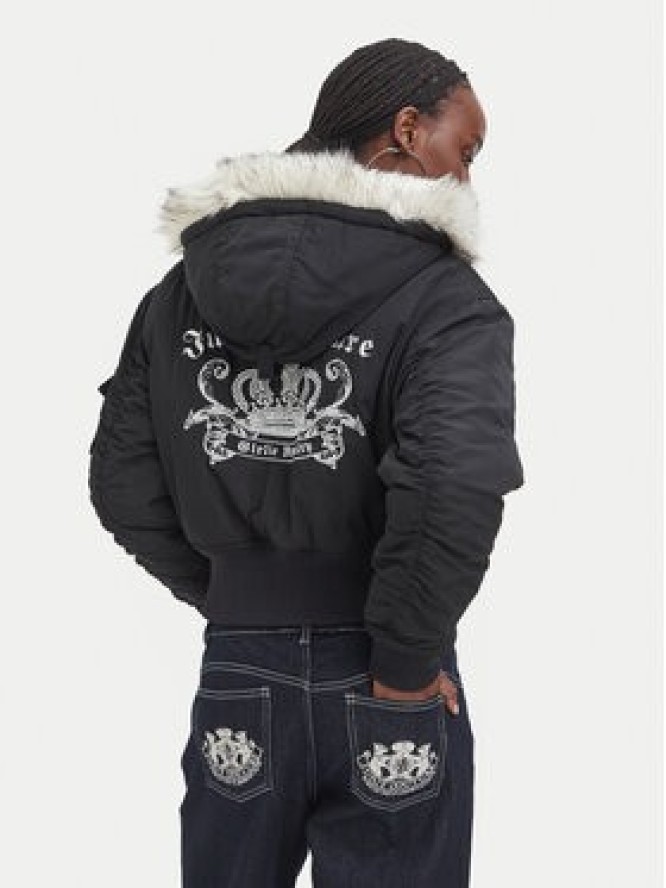 Juicy Couture Kurtka zimowa JCOIJ226553 Czarny Regular Fit