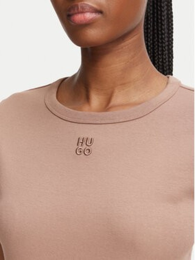 HUGO T-Shirt Deloris 50512002 Khaki Regular Fit