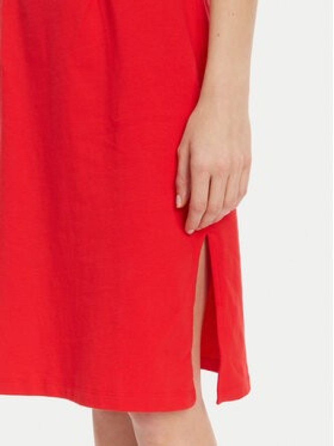 Lacoste Sukienka codzienna EF9988 Czerwony Slim Fit