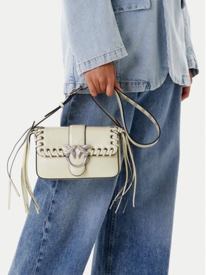 PINKO Torebka Love One Mini Slouchy Fl PE 25 PLTT 104340 A28D Beżowy