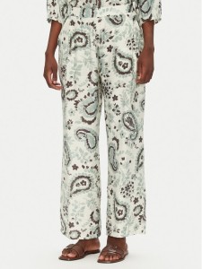 Fransa Spodnie materiałowe 20615422 Zielony Regular Fit