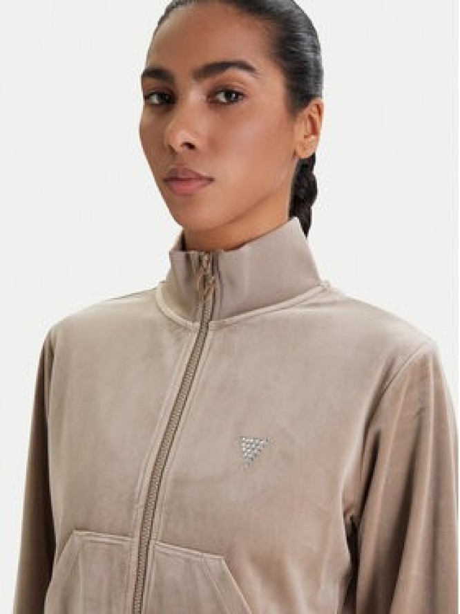 Guess Bluza V3BQ22 K0232 Beżowy Regular Fit