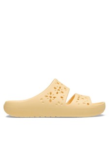 Crocs Klapki Classic Floral Cutout Sandal 210966 Pomarańczowy
