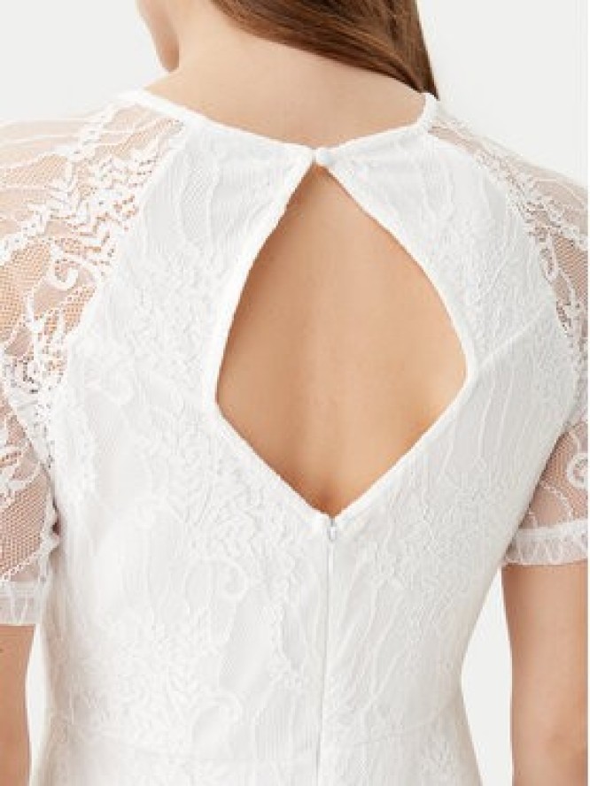 Vila Sukienka wieczorowa Femma 14100349 Biały Regular Fit