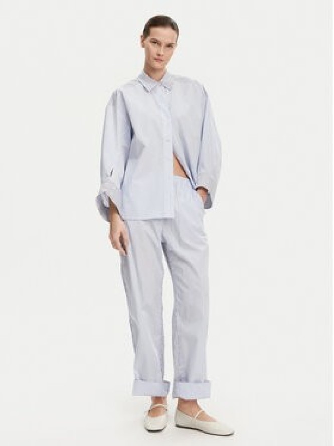 Munthe Koszula Filberto 251102325126 Niebieski Oversize