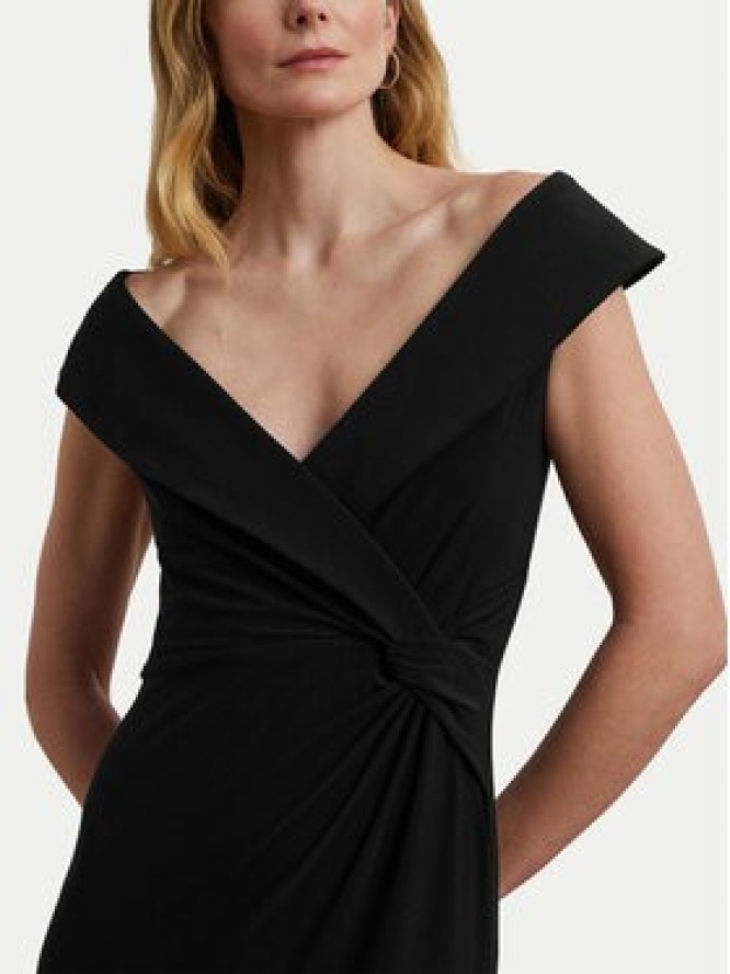 Lauren Ralph Lauren Sukienka wieczorowa 253863940001 Czarny Slim Fit
