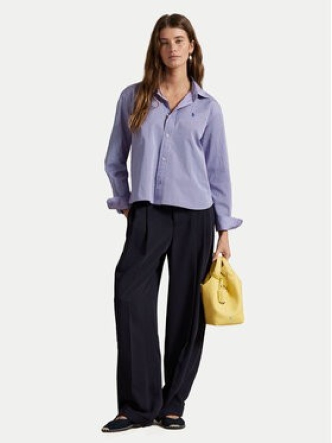 Polo Ralph Lauren Koszula 211973130001 Fioletowy Boxy Fit