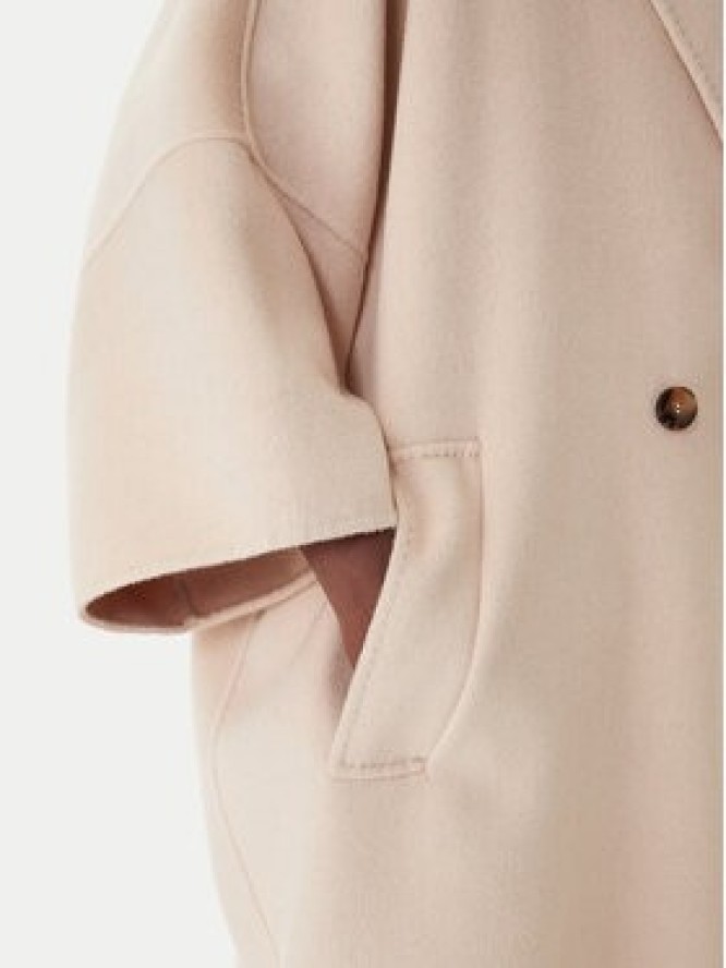 Marella Płaszcz wełniany Teca 2613011011 Beżowy Relaxed Fit