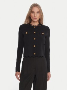 TWINSET Kardigan 252TP320A Czarny Regular Fit