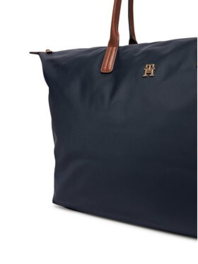 Tommy Hilfiger Torebka Popette Maxi Tote AW0AW17996 Granatowy