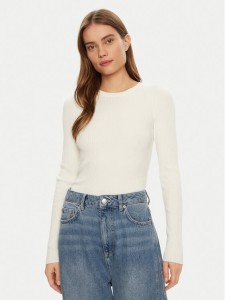 JJXX Sweter Jodi 12250072 Biały Slim Fit