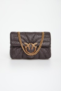 Torebka damska z rafii Love Bag Puff PINKO