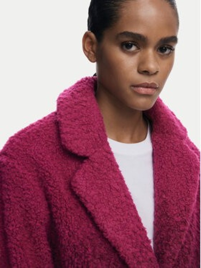 Desigual Płaszcz zimowy Icecream 25WWEW64 Różowy Relaxed Fit