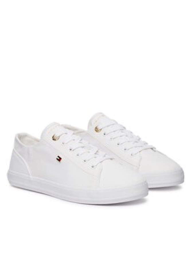 Tommy Hilfiger Tenisówki Th Foxing Sneaker Canvas FW0FW09170 Biały