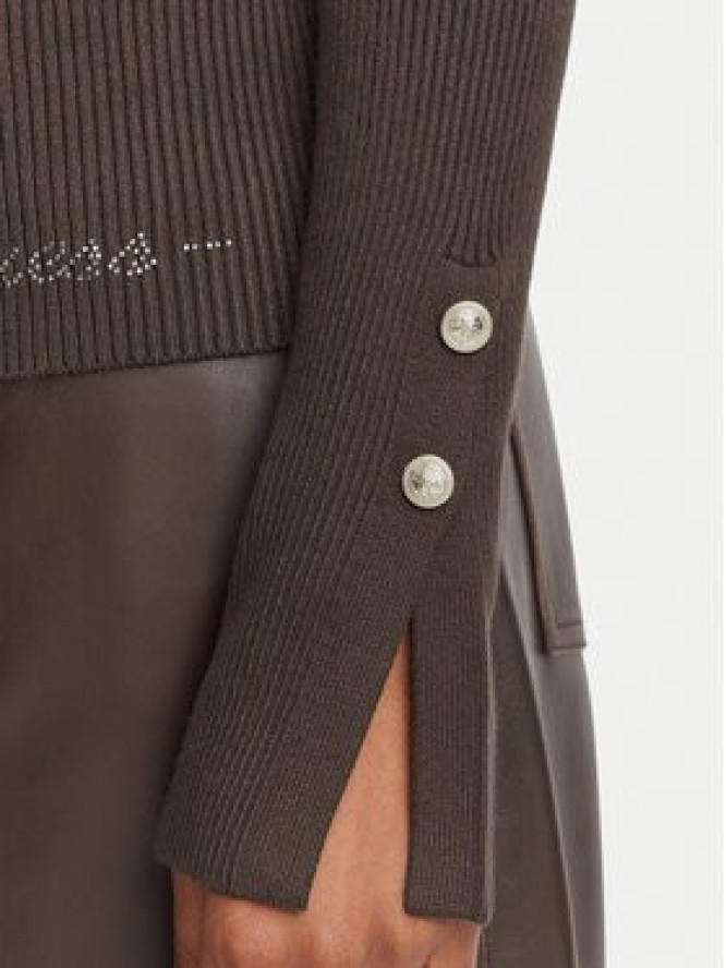 Guess Kardigan W6YR11 Z0950 Brązowy ciemny Slim Fit