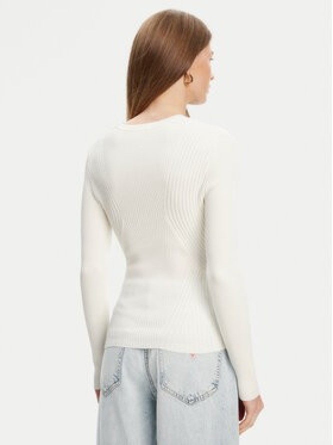 Guess Sweter W5YR08 Z0040 Biały Regular Fit