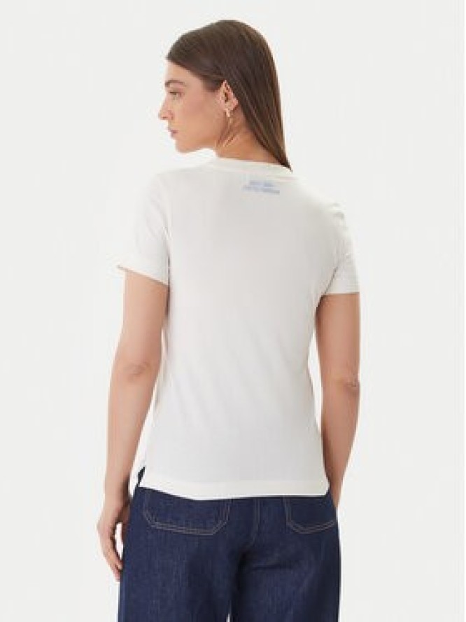 Guess T-Shirt W6GP02 K2753 Écru Regular Fit