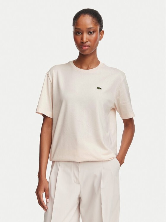 Lacoste T-Shirt TF7215 Różowy jasny Regular Fit