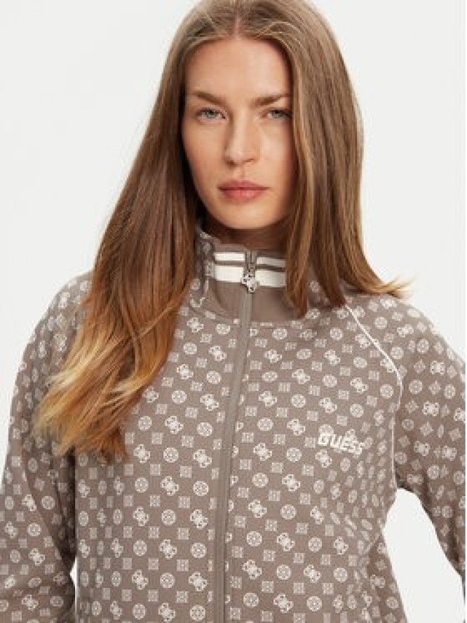 Guess Bluza V5YQ03 KB212 Brązowy Regular Fit