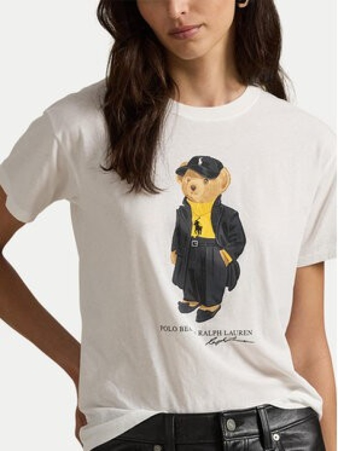 Polo Ralph Lauren T-Shirt 211A87615002 Biały Regular Fit