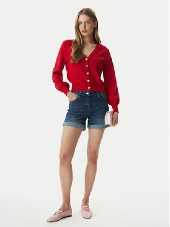 Morgan Kardigan 261-MLIKE Czerwony Regular Fit