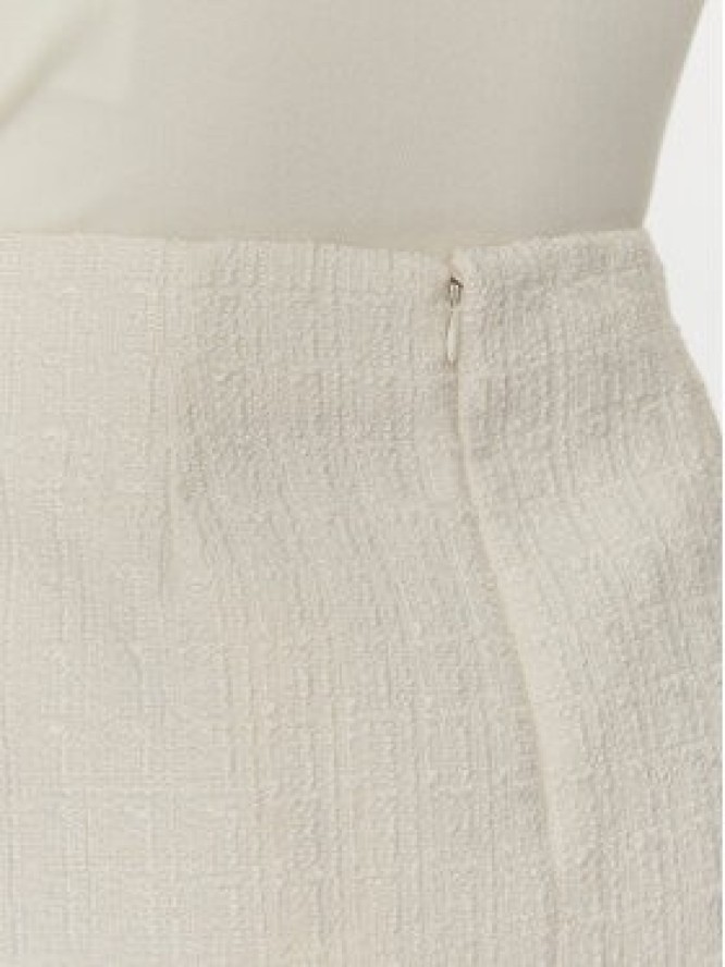 Morgan Spódnica mini 251-JABI Écru Slim Fit