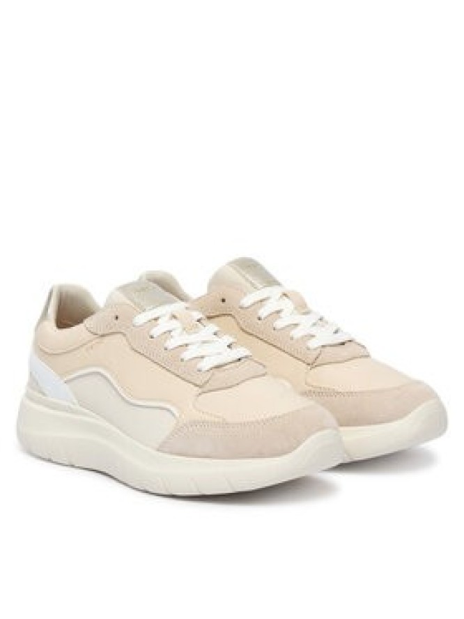 Geox Sneakersy D Plummery D65YNA 5422 C5V1Z Beżowy jasny