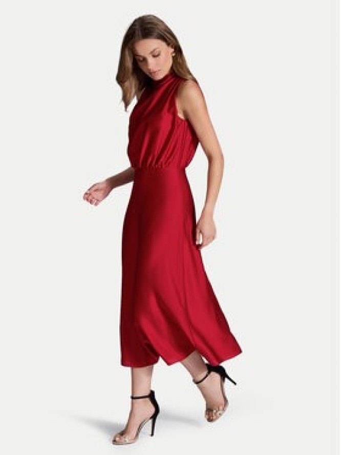 Swing Sukienka koktajlowa 5AI13700 Czerwony Regular Fit