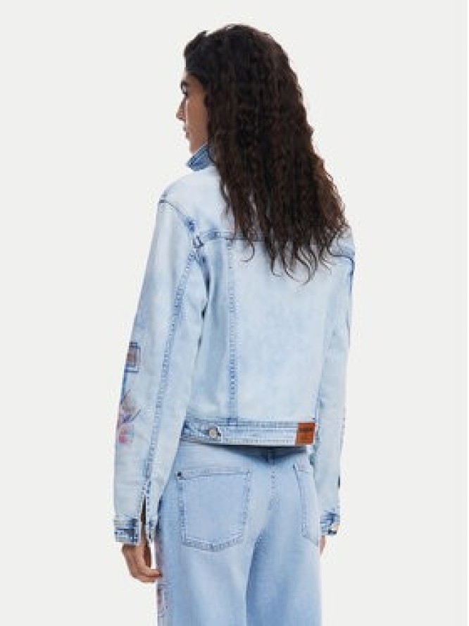 Desigual Kurtka jeansowa Los Angeles 25SWED03 Niebieski Regular Fit