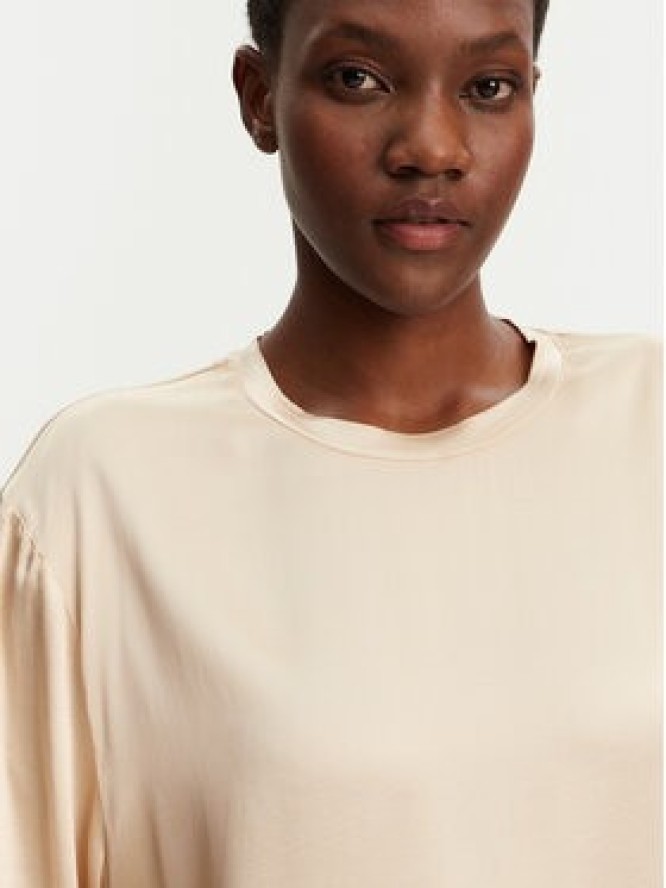 ViCOLO Bluzka TD0013 Beżowy Relaxed Fit