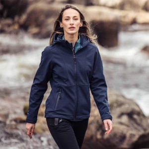 Dlx Christine- Damska kurtka Dlx Softshell Granatowa Marl