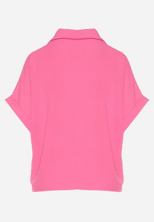 Fuksjowa Koszula z Krótkim Rękawem Natenna