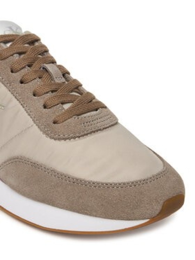 Calvin Klein Sneakersy Retro Runner Lace Up Nylon Mg YW0YW01990 Khaki