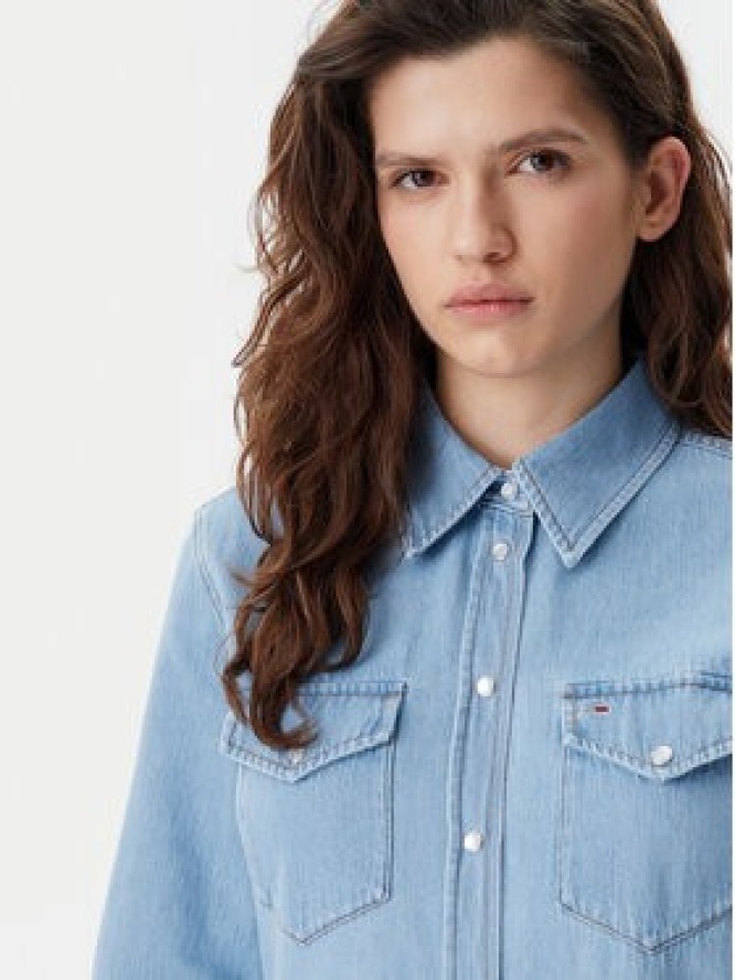 Tommy Jeans Sukienka jeansowa DW0DW20111 Niebieski Regular Fit