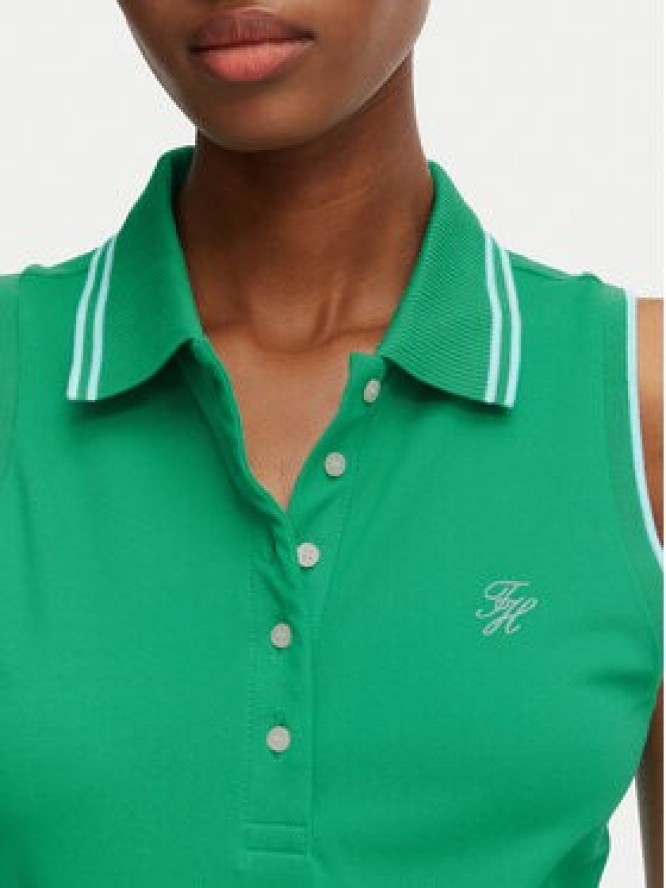 Tommy Hilfiger Polo 1985 WW0WW49561 Zielony Slim Fit