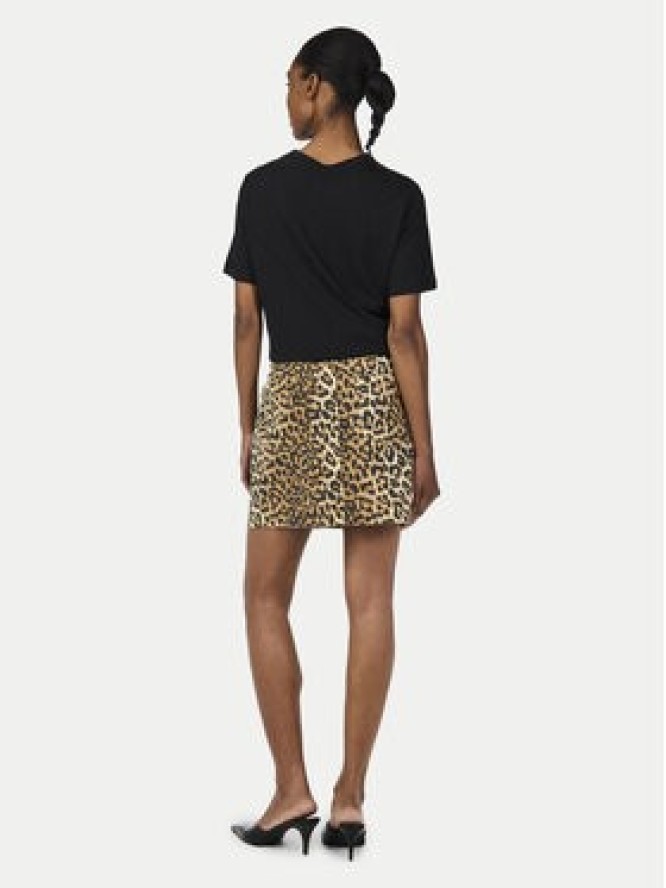 YAS Spódnica jeansowa Leonora 26036831 Brązowy Slim Fit