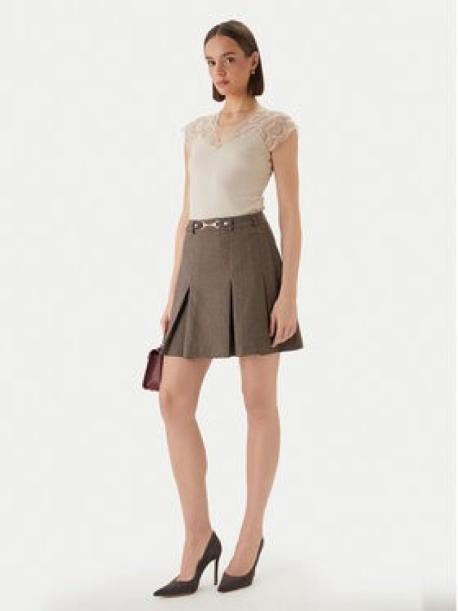 Morgan Bluzka 251-DELI Beżowy Slim Fit