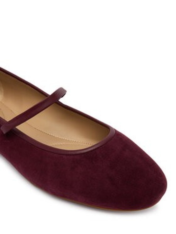 LAUREN RALPH LAUREN Baleriny Jayna Mj Fl 802P18425001 Bordowy
