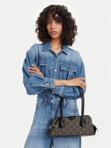 Calvin Klein Torebka Emblem Trio Jacquard LV04F3744G Szary