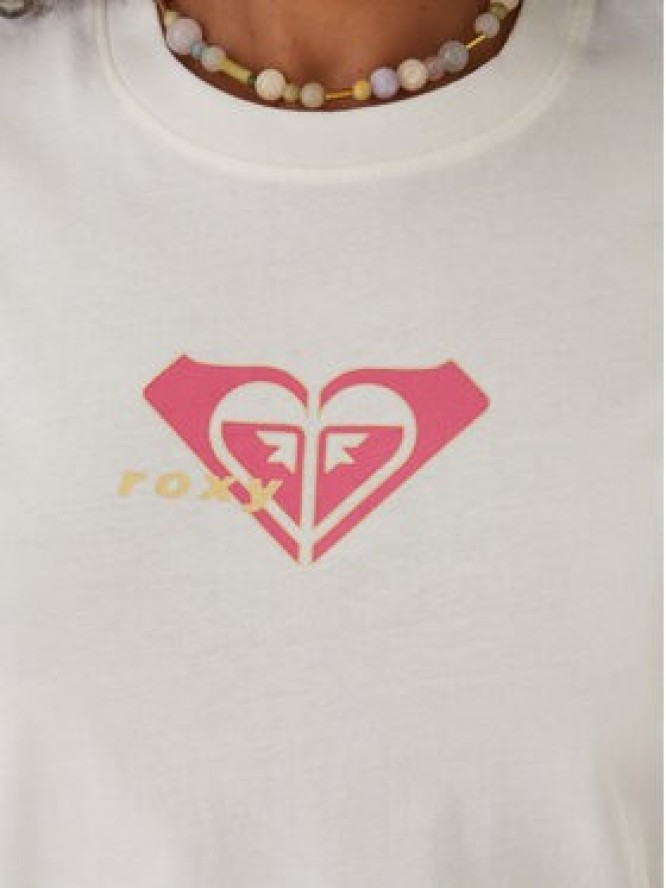 Roxy T-Shirt Oceanregular ERJZT06078 Écru Regular Fit