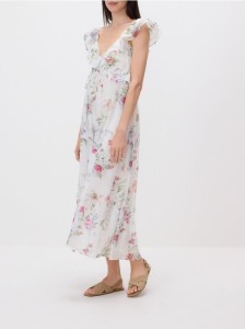 Sukienka w kwiaty - wielobarwny