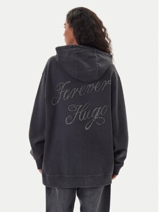 HUGO Bluza Dejandra 50547955 Szary Oversize