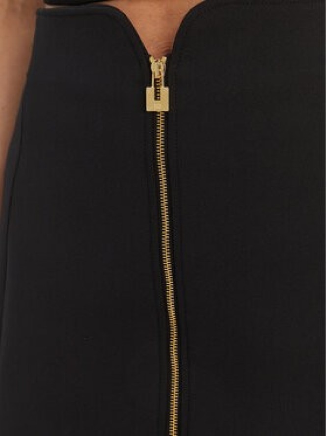 Elisabetta Franchi Spódnica midi GO-150-61E2 Czarny Regular Fit