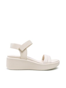 ECCO Sandały Flowt Wedge Lx W 27330359113 Beżowy