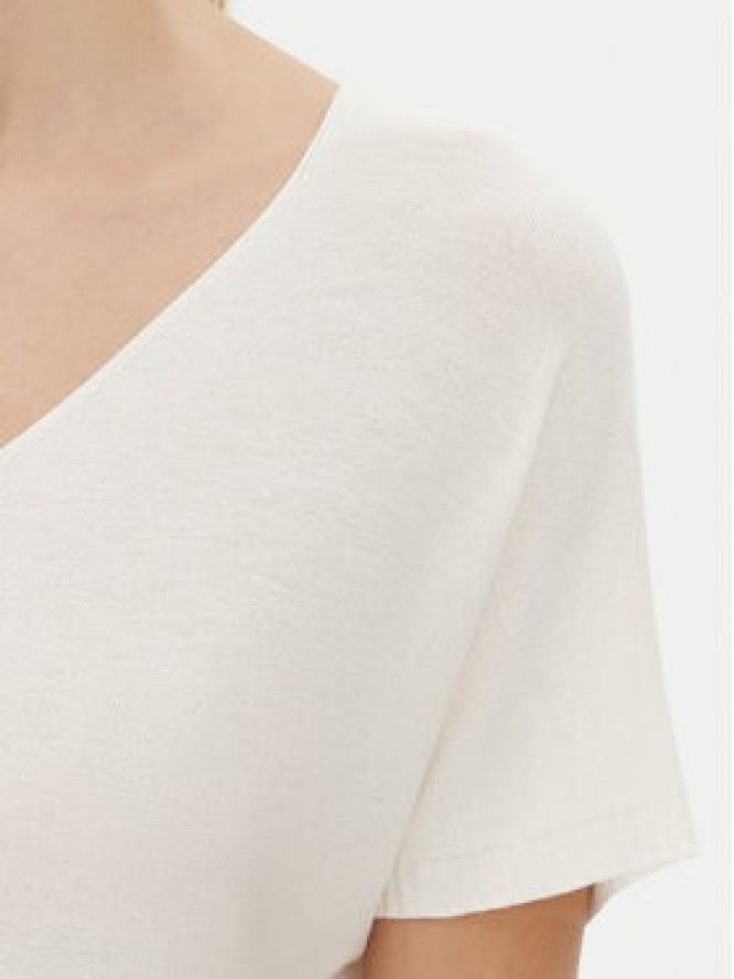 Kontatto Bluzka 3M0514C Écru Regular Fit