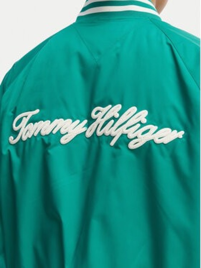 Tommy Hilfiger Kurtka bomber Logo Appliqué WW0WW48618 Zielony Regular Fit