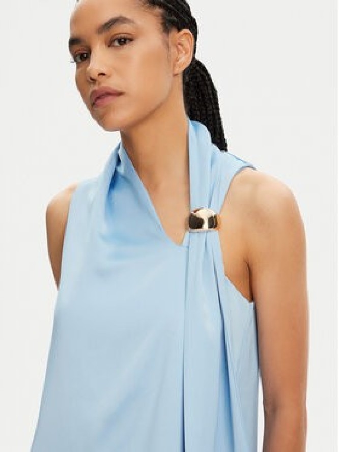 Imperial Bluzka RIC1JBA Niebieski Regular Fit